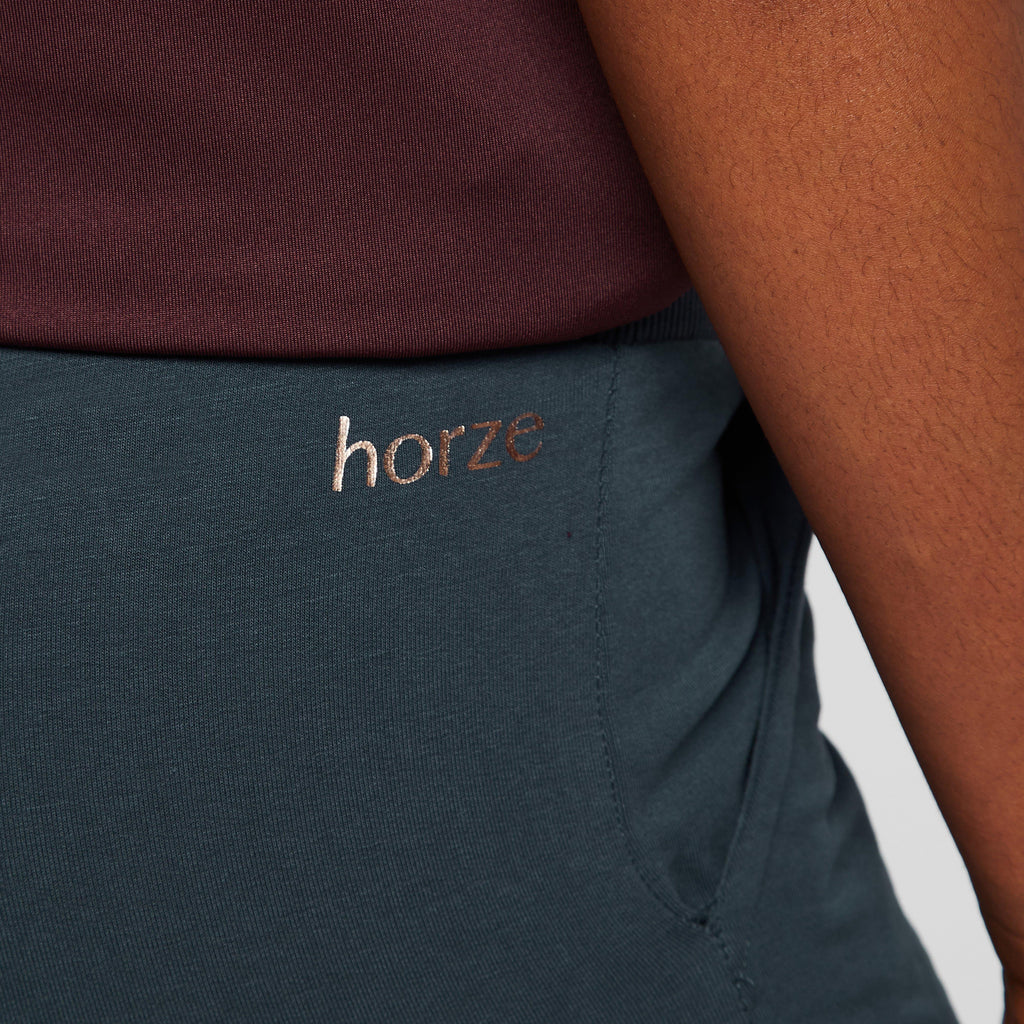 Womens Organic Remy Cotton Riding Tights Obscure Night Blue