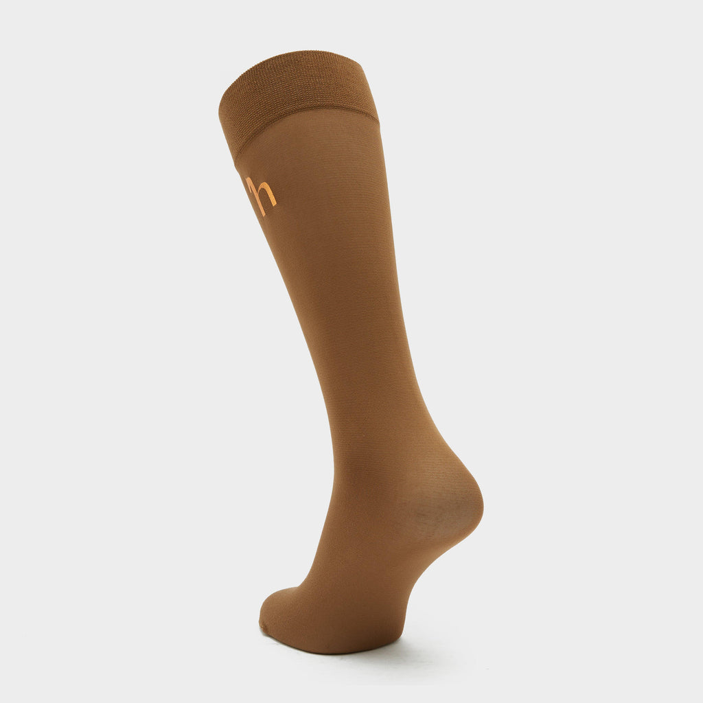 Womens Emblem Riding Socks Bison Dark Brown