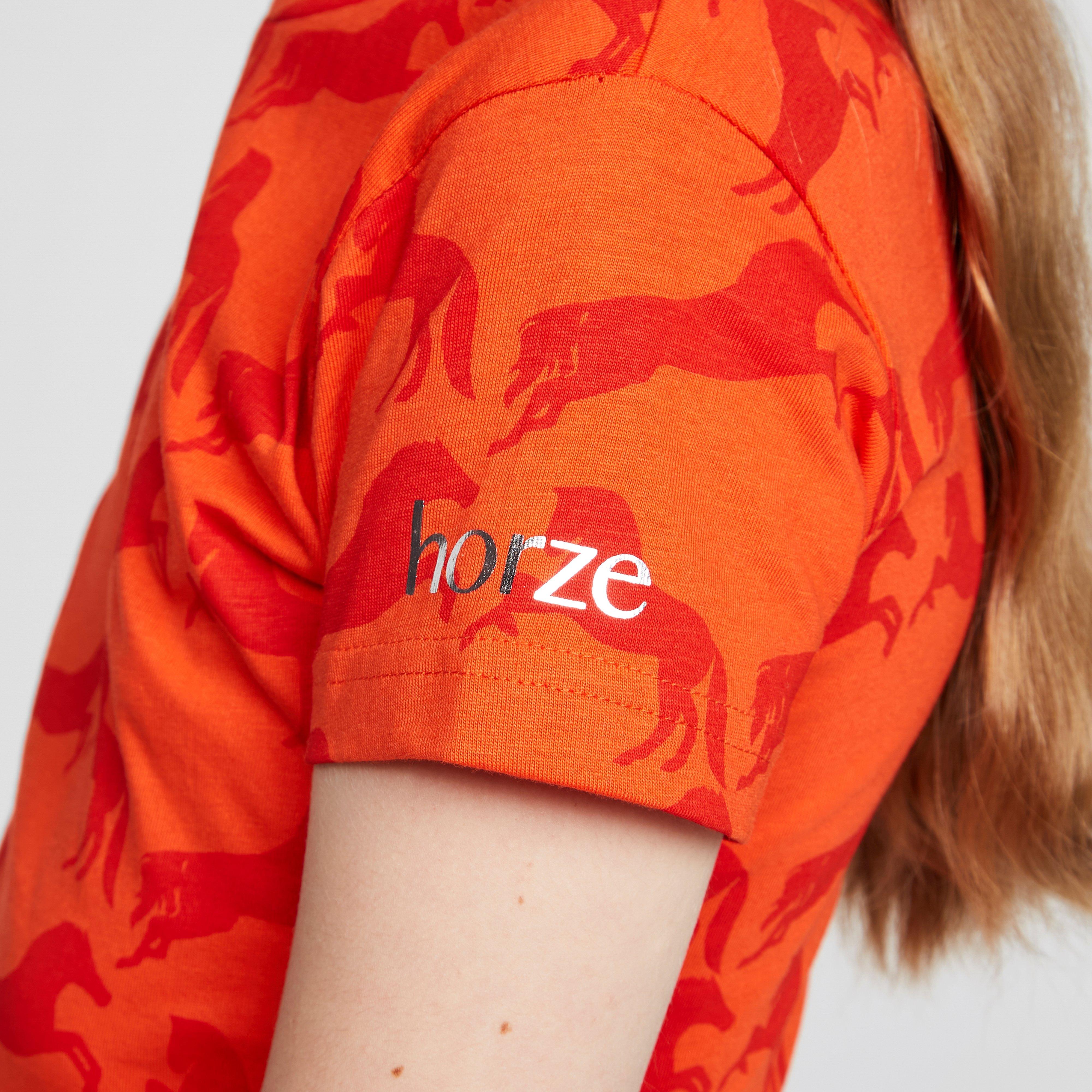 Childs Organic Micky Printed Cotton T-Shirt Mandarine Orange