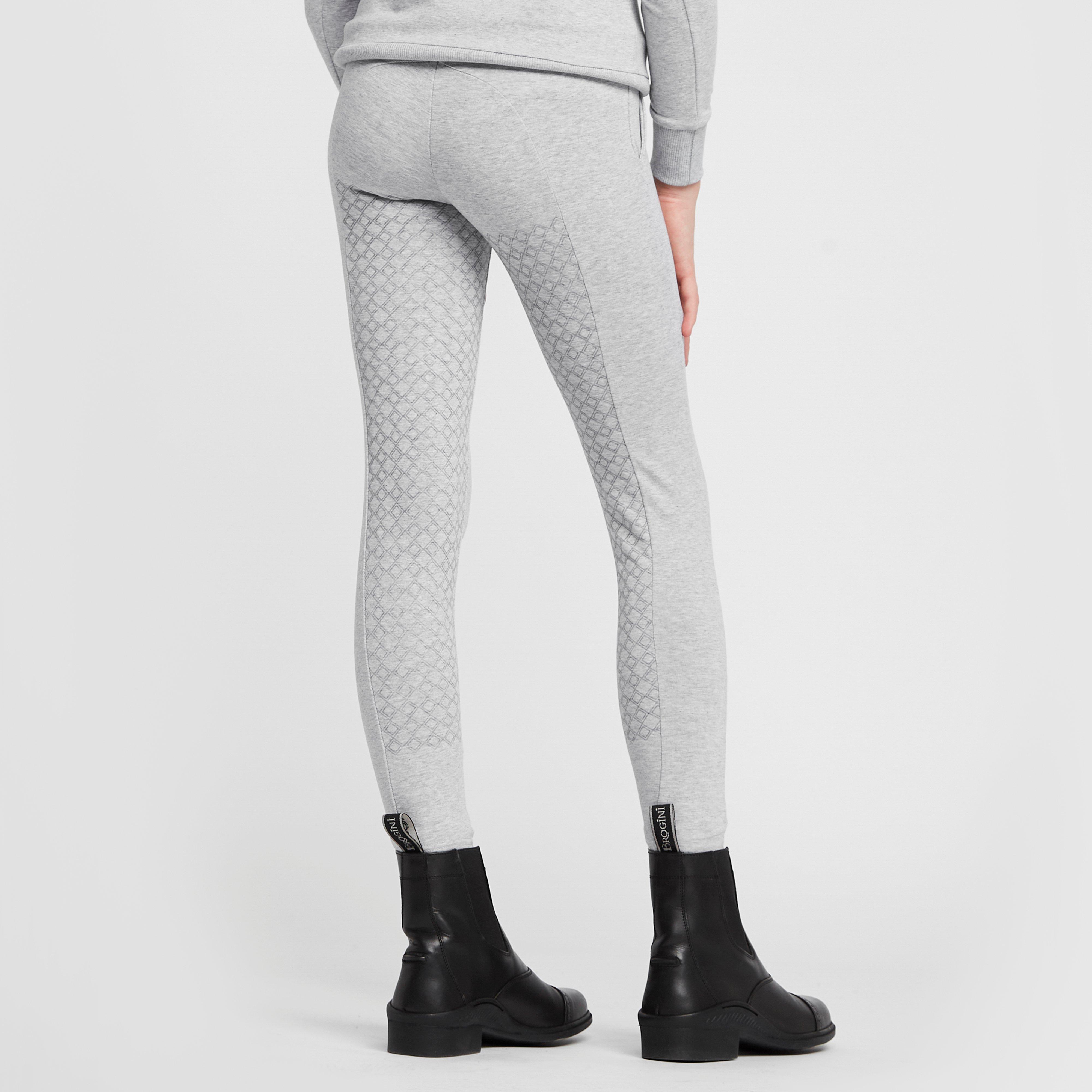 Childs Organic Emmie Cotton Silicone Full Seat Riding Tights Ash Grey