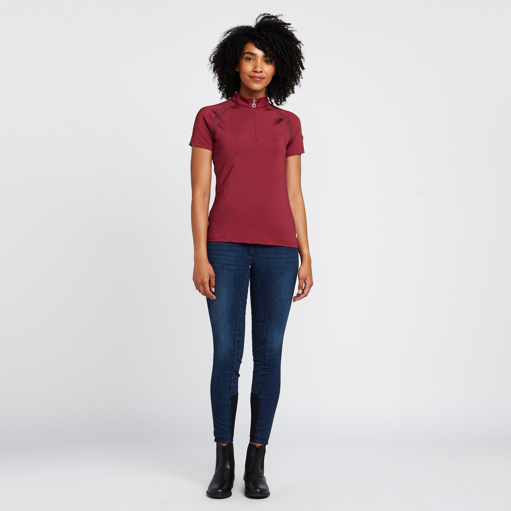 Womens Mia Short Sleeved Training Shirt Anemone Dark Pink