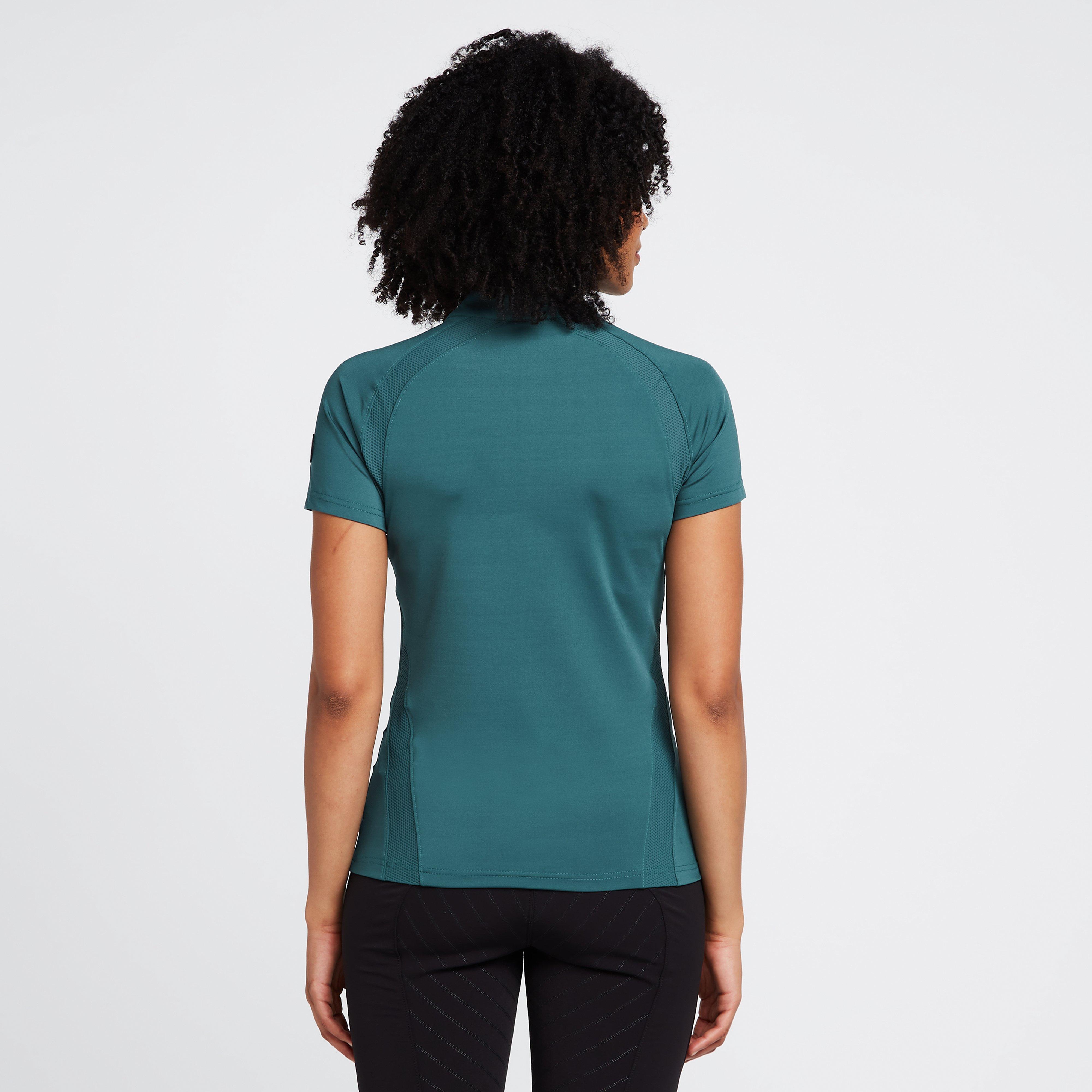 Womens Mia Short Sleeved Training Shirt Storm Green