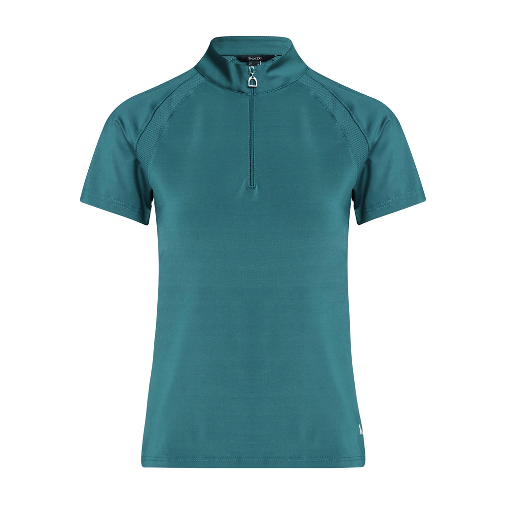 Womens Mia Short Sleeved Training Shirt Storm Green