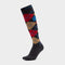 Argyle Socks Black/Red/Gold