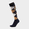 Argyle Socks Navy/Sand/Gold