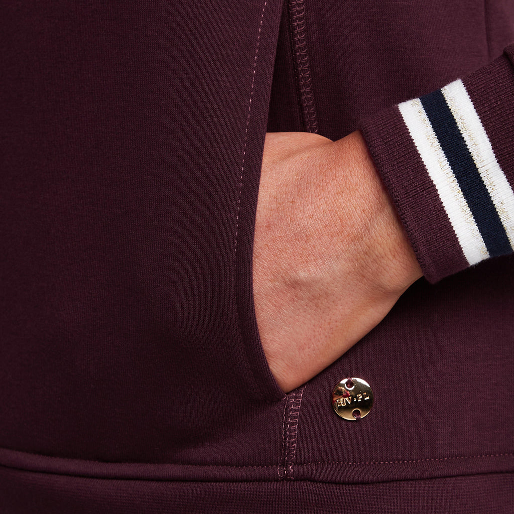 Womens Penelope Hoodie Dark Berry