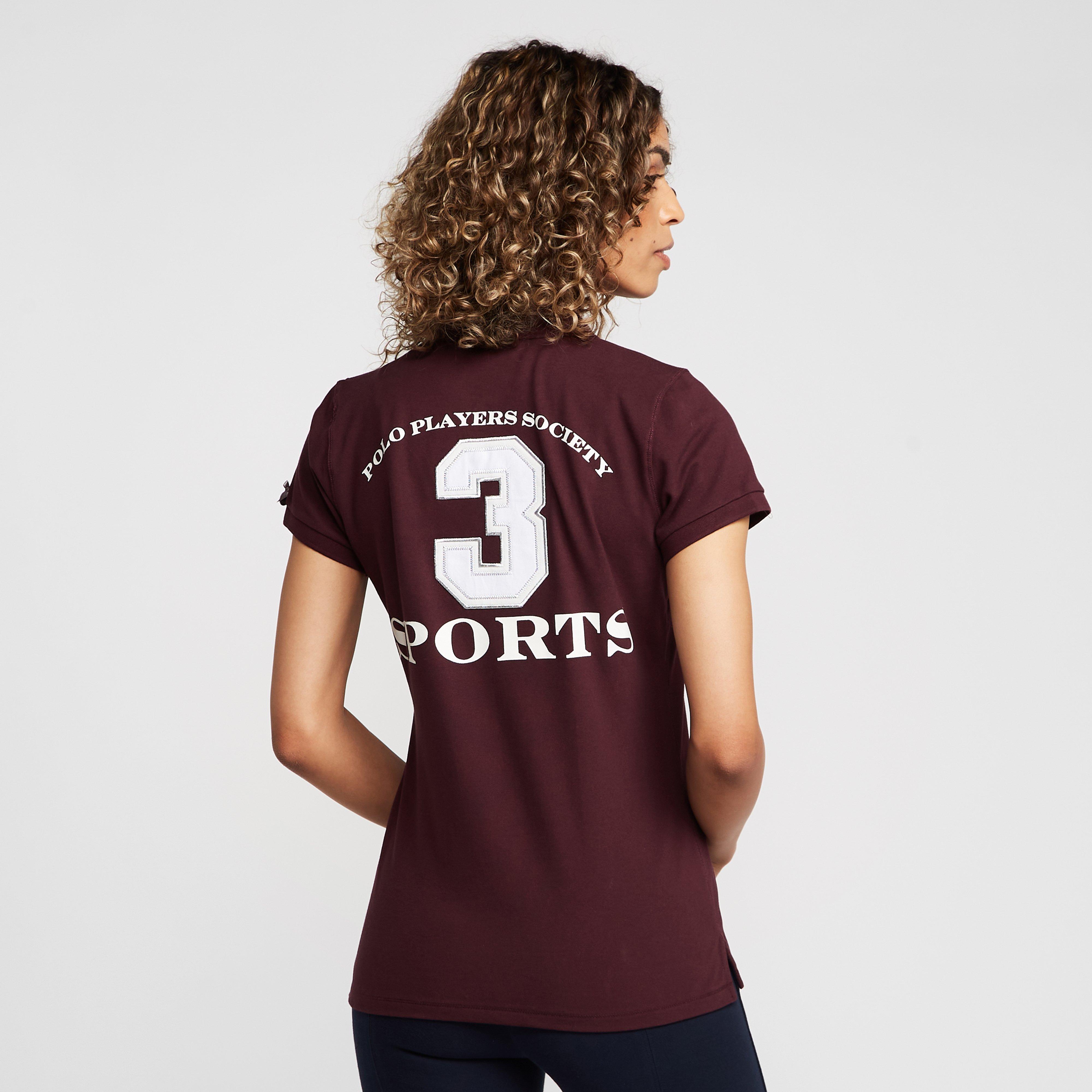 Womens Favouritas EQ Polo Shirt Deep Berry Red