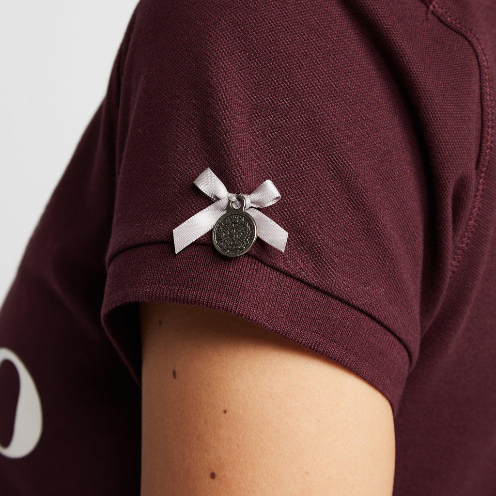 Womens Favouritas EQ Polo Shirt Deep Berry Red