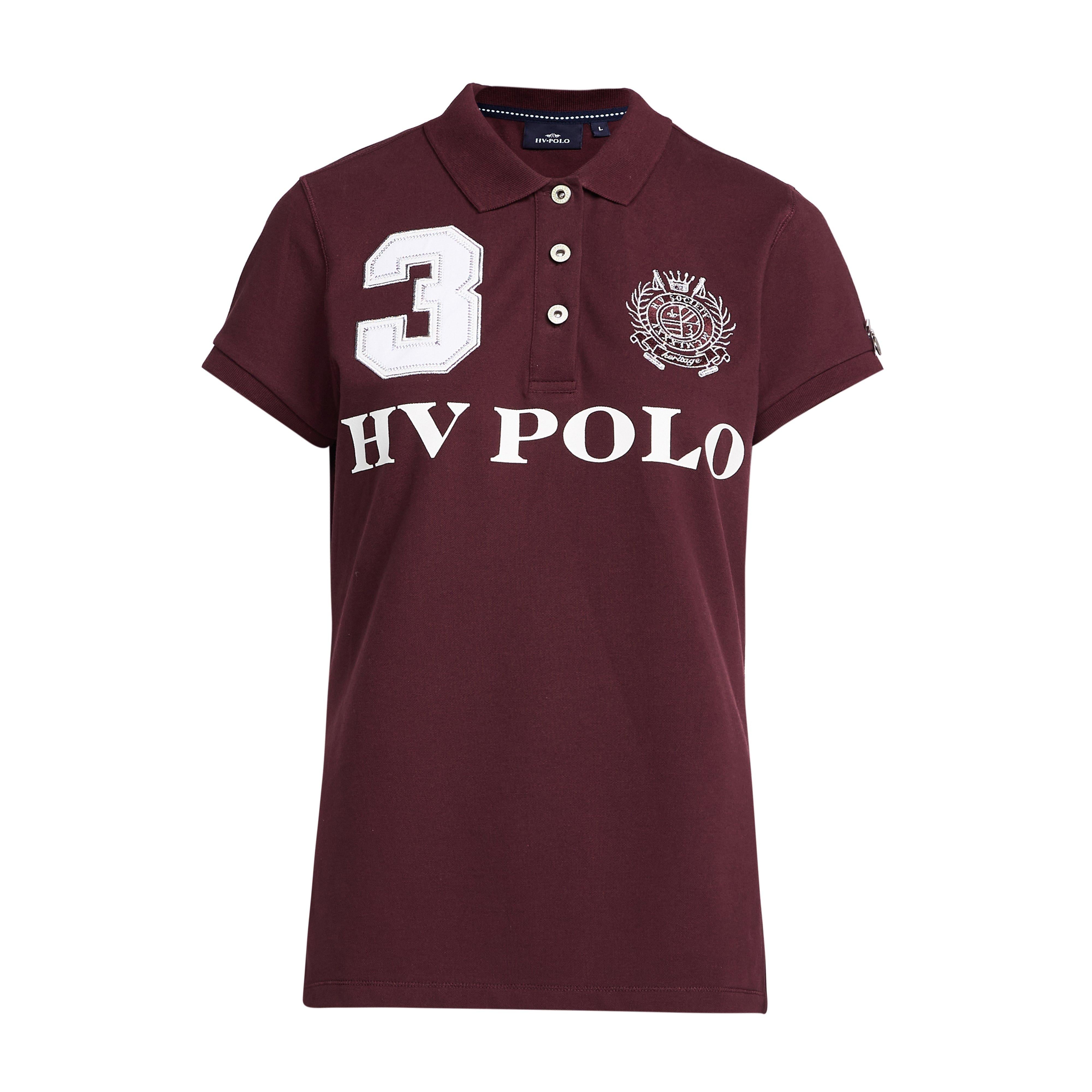 Womens Favouritas EQ Polo Shirt Deep Berry Red
