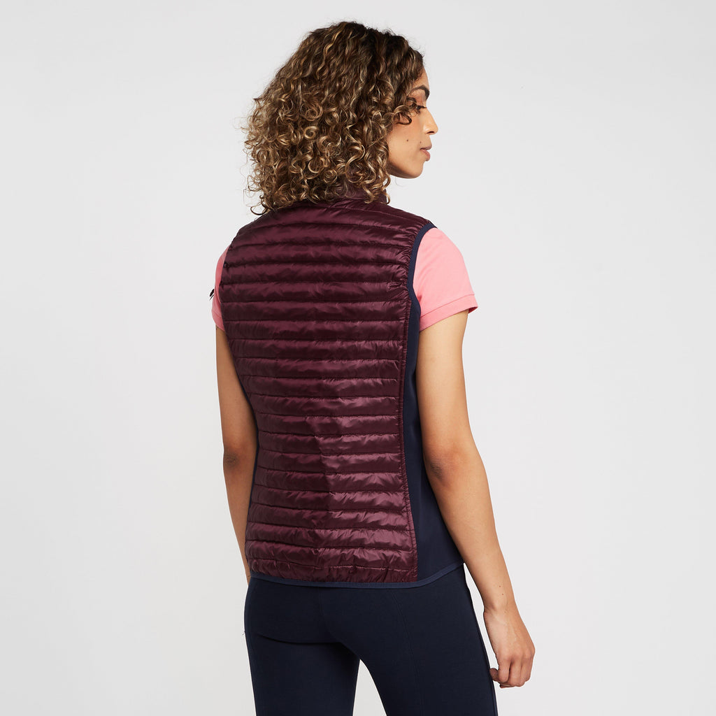 Womens Laurine Gilet Dark Berry