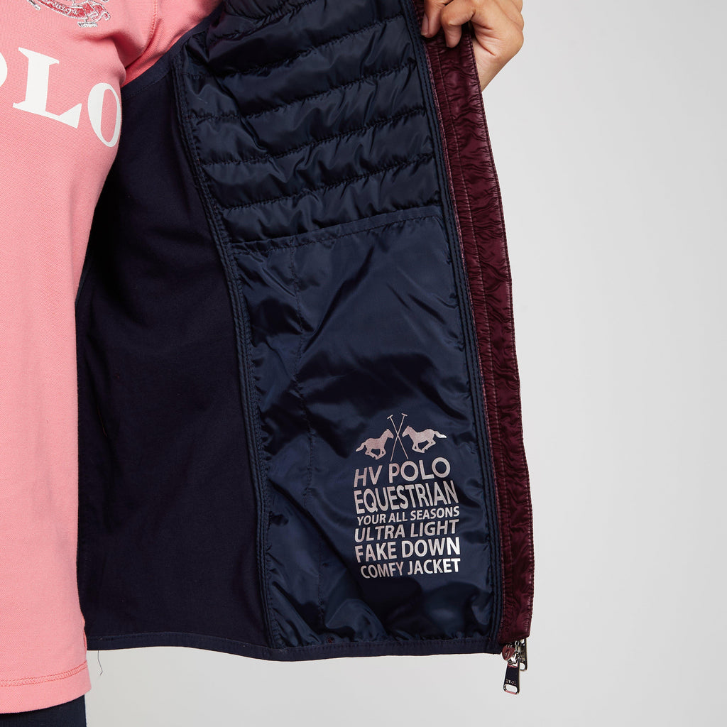 Womens Laurine Gilet Dark Berry