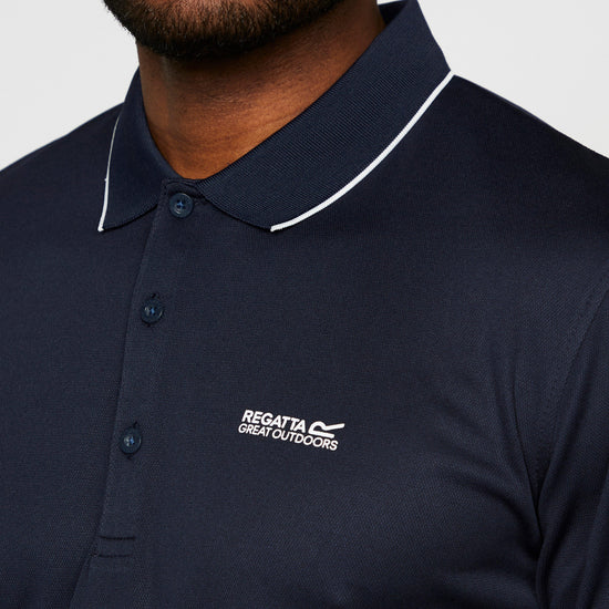 Mens Maverick V Active Polo Shirt Navy