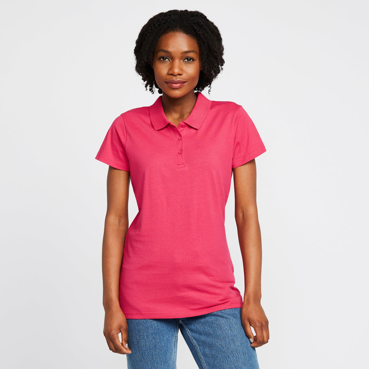 Womens Sinton Polo Shirt Rethink Pink