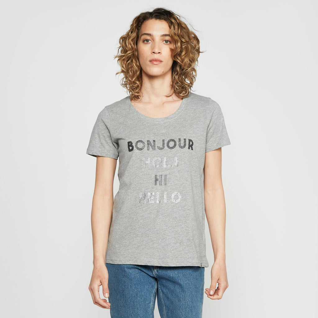 Womens Flandra VI T-Shirt Silver Grey Marl