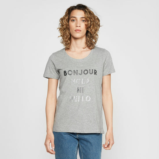 Womens Flandra VI T-Shirt Silver Grey Marl