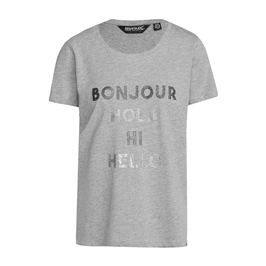 Womens Flandra VI T-Shirt Silver Grey Marl