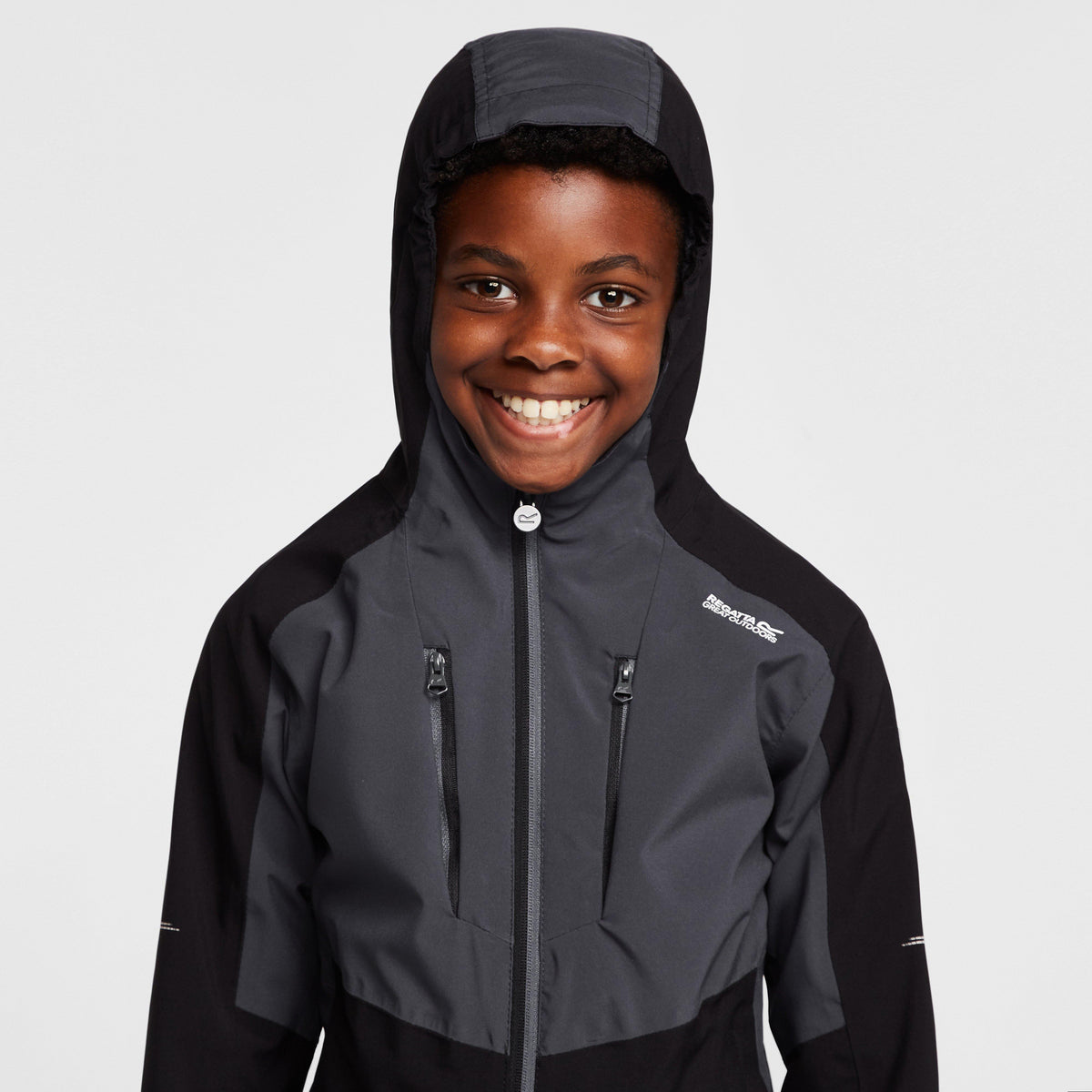 Childs Highton III Waterproof Jacket Black/India Grey