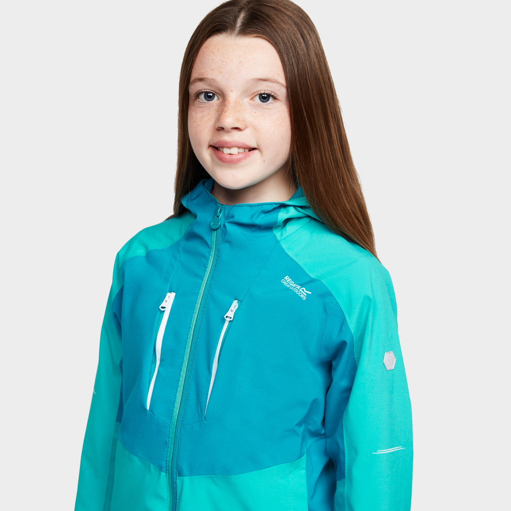Childs Highton III Waterproof Jacket Turquoise/Enamel