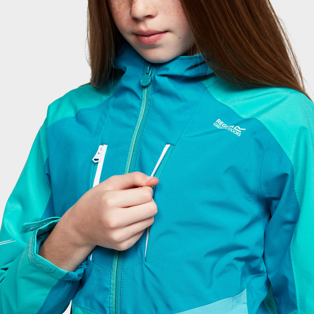 Childs Highton III Waterproof Jacket Turquoise/Enamel