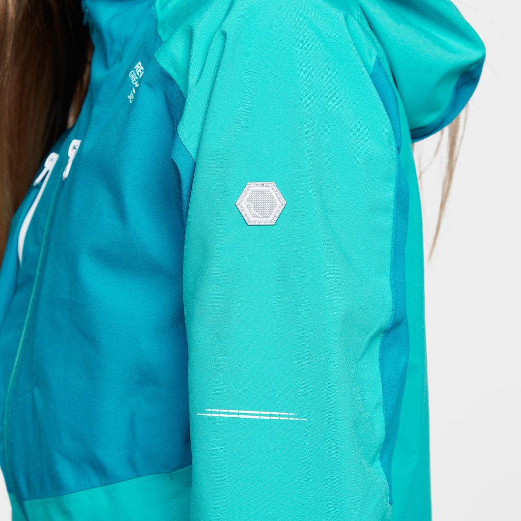 Childs Highton III Waterproof Jacket Turquoise/Enamel