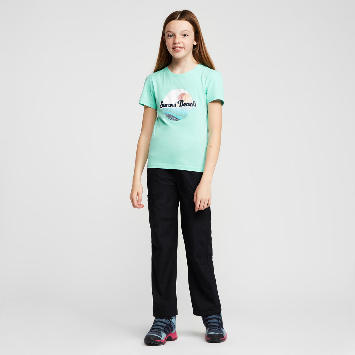 Childs Bosley V T-Shirt Aruba Blue