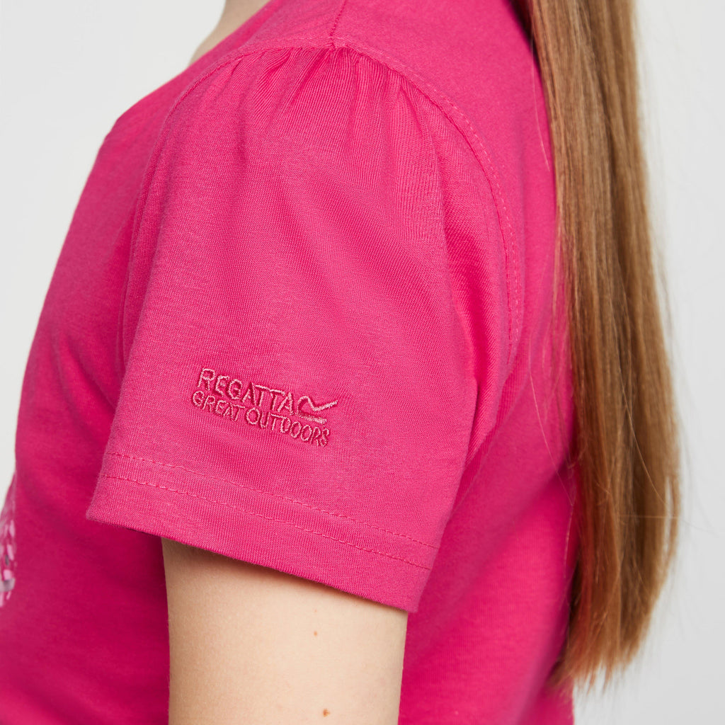 Childs Bosley V T-Shirt Pink Fusion