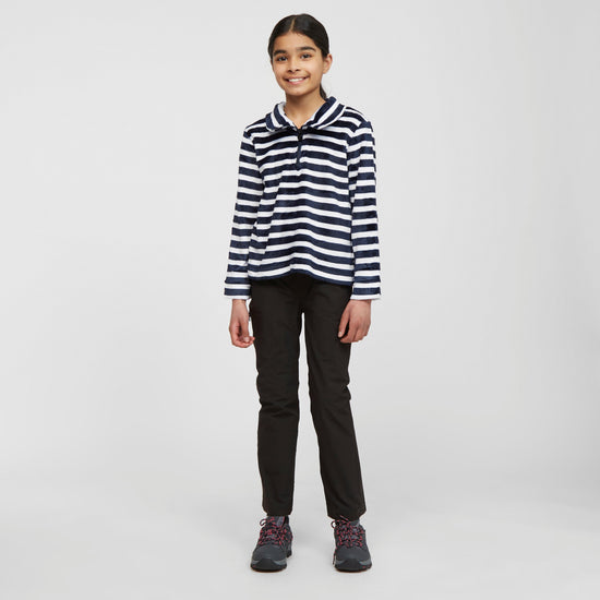 Kids Kamailie Half Zip Fleece Navy Stripe
