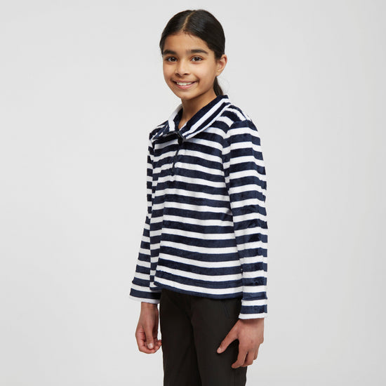 Kids Kamailie Half Zip Fleece Navy Stripe