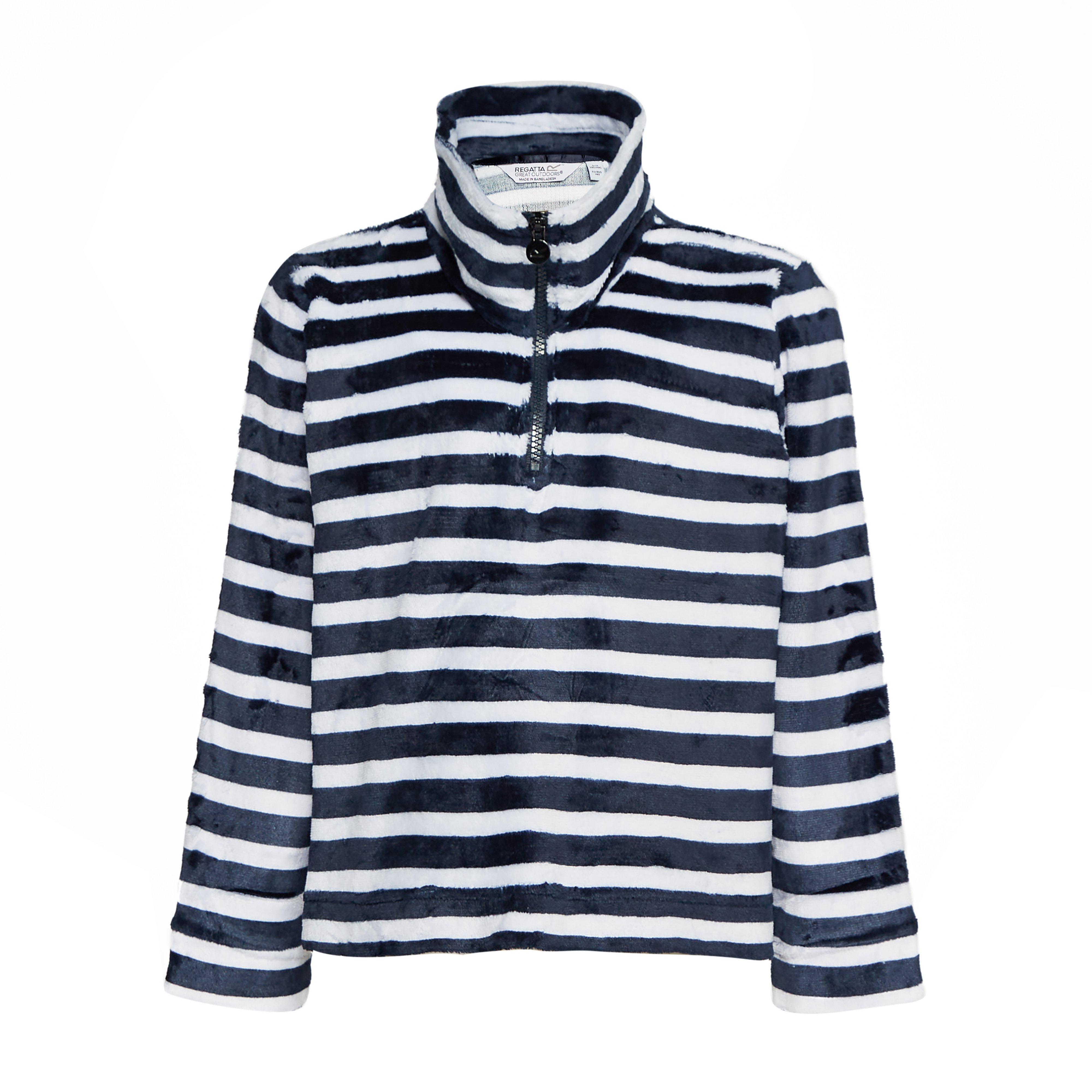 Kids Kamailie Half Zip Fleece Navy Stripe
