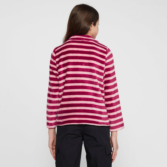 Kids Kamailie Half Zip Fleece Raspberry Radiance Stripe
