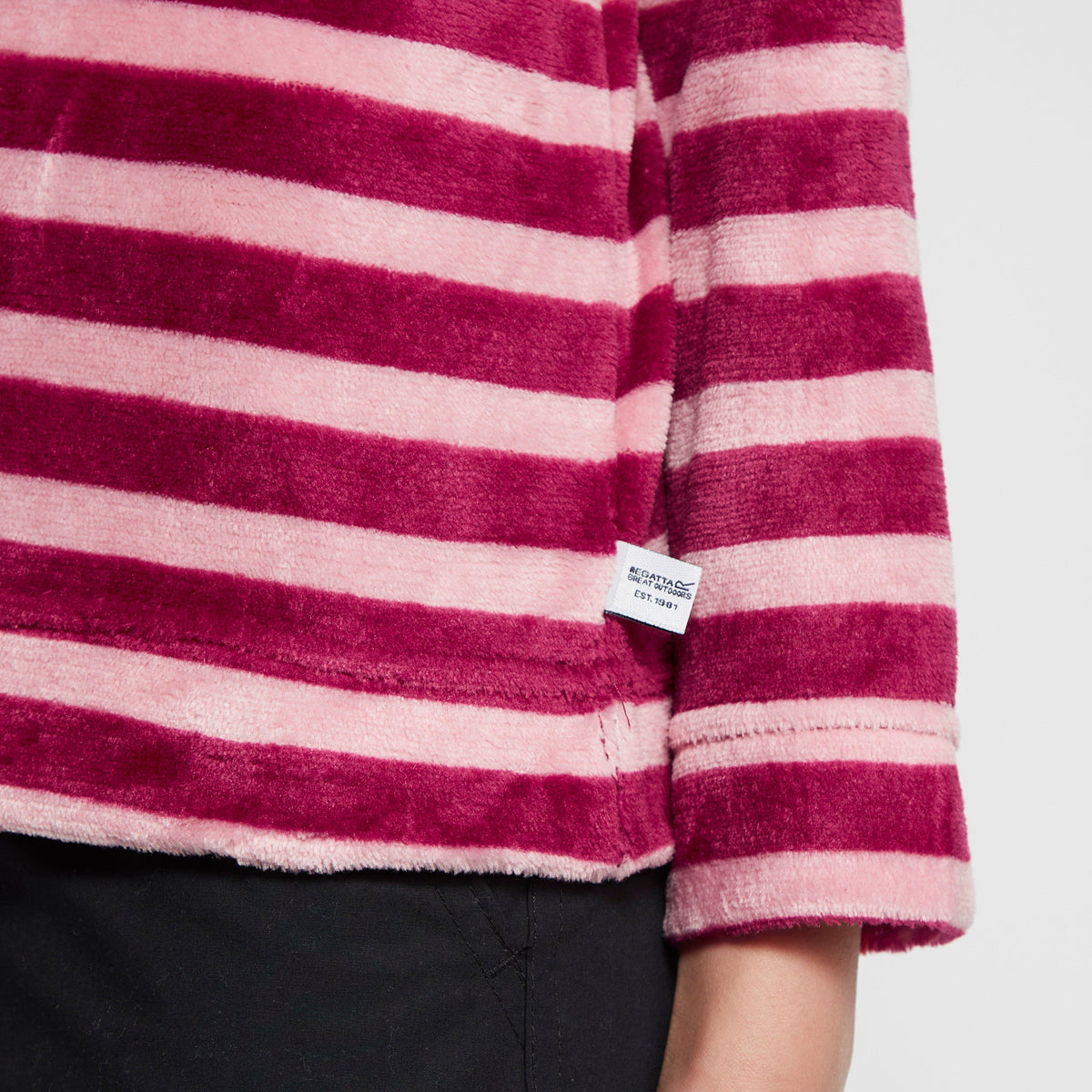 Kids Kamailie Half Zip Fleece Raspberry Radiance Stripe