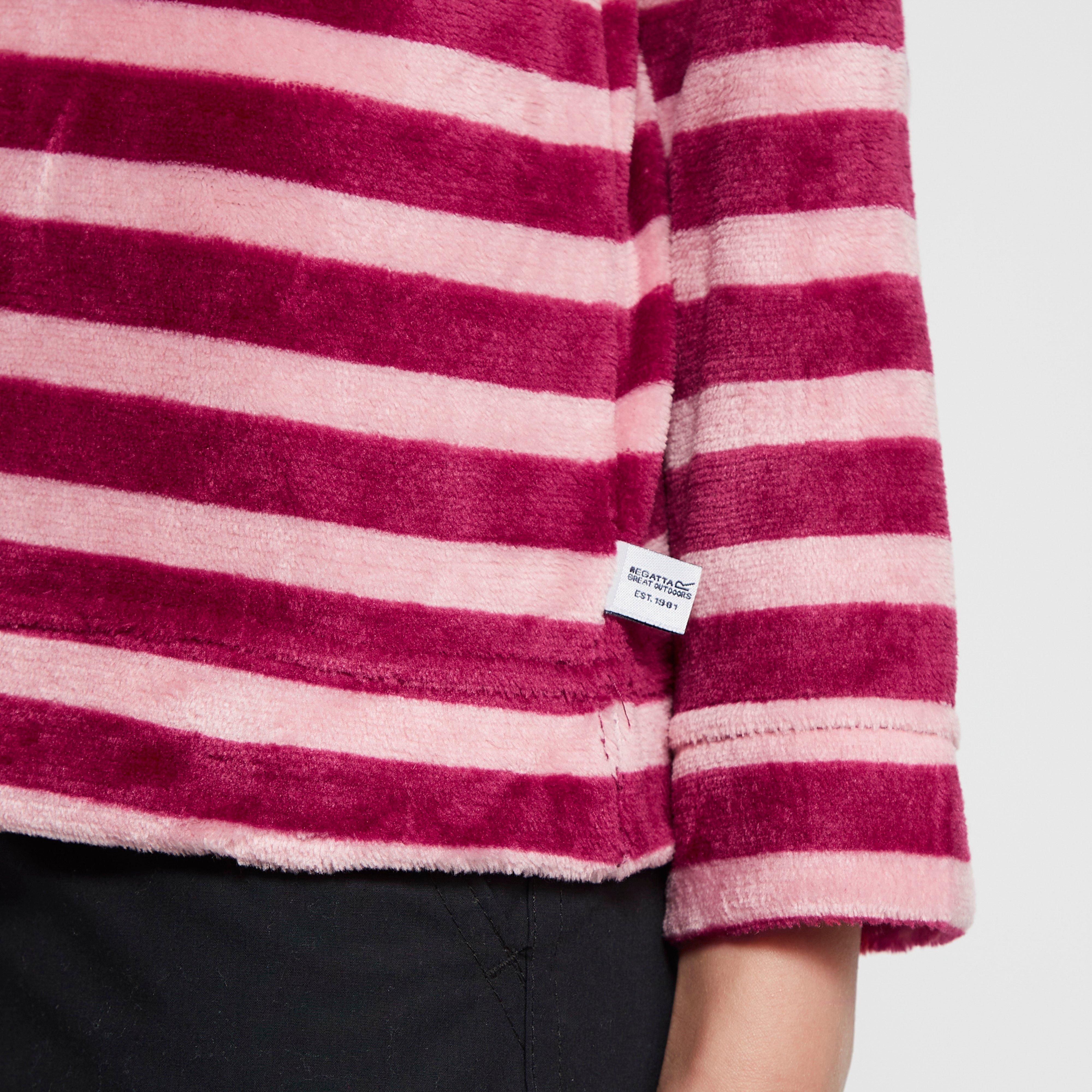 Kids Kamailie Half Zip Fleece Raspberry Radiance Stripe