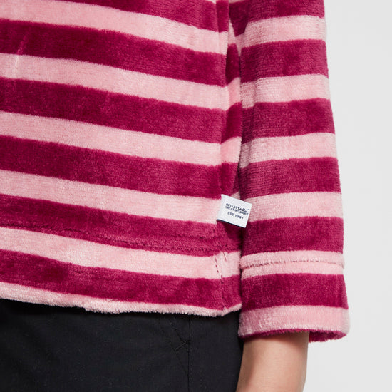 Kids Kamailie Half Zip Fleece Raspberry Radiance Stripe