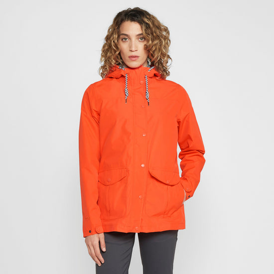 Womens Bayarma Waterproof Jacket Orange