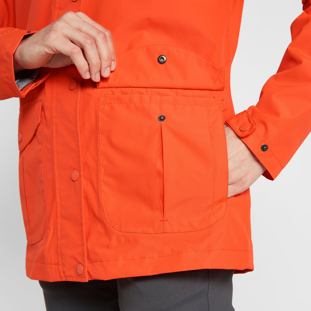 Womens Bayarma Waterproof Jacket Orange