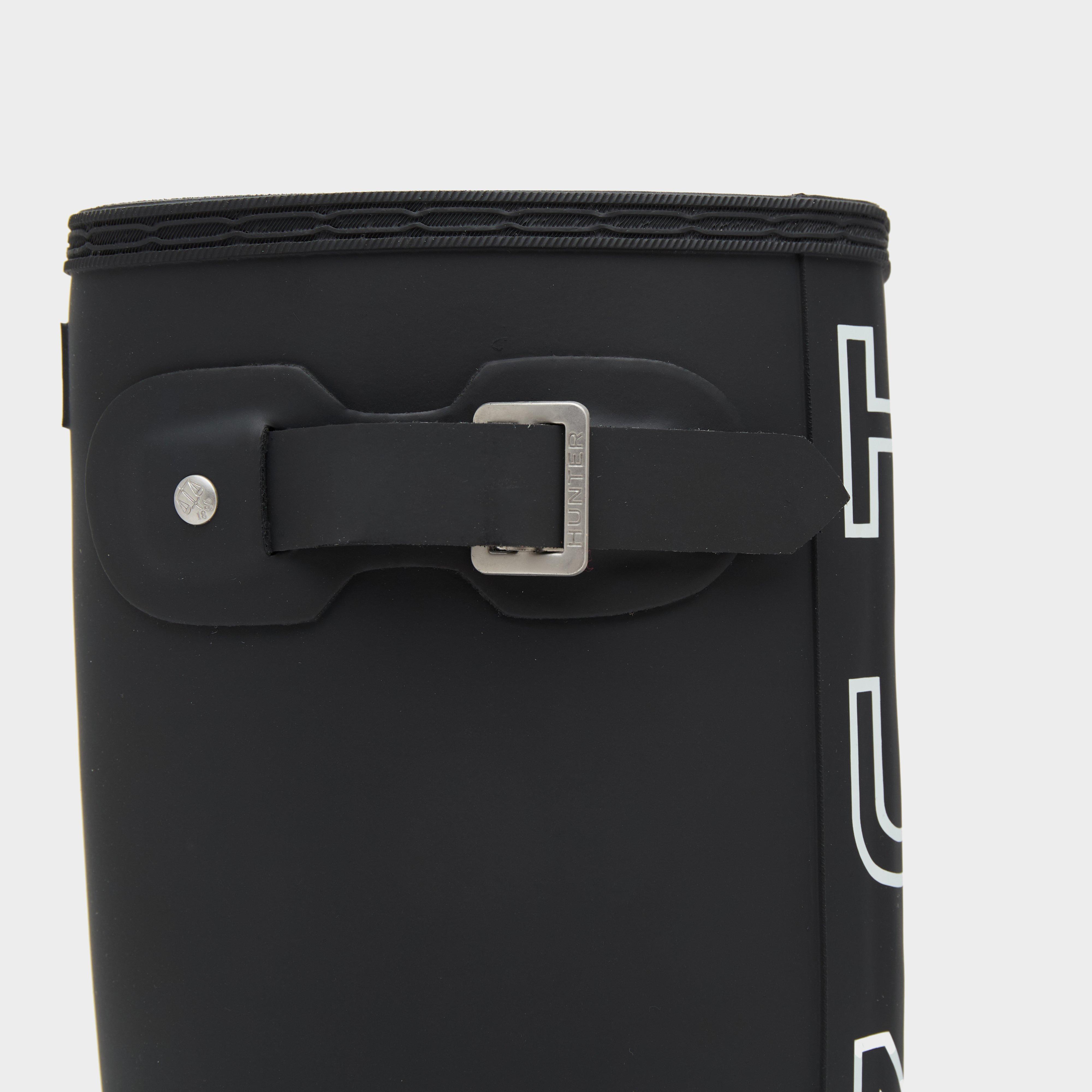 Womens Original Tall Back Print Wellington Boots Black