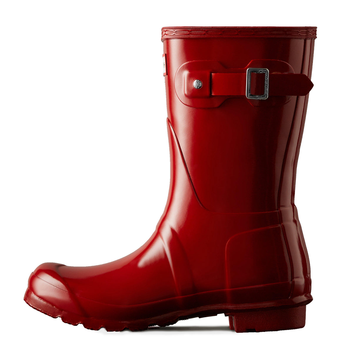 Womens Original Short Gloss Wellington Boots Military Red