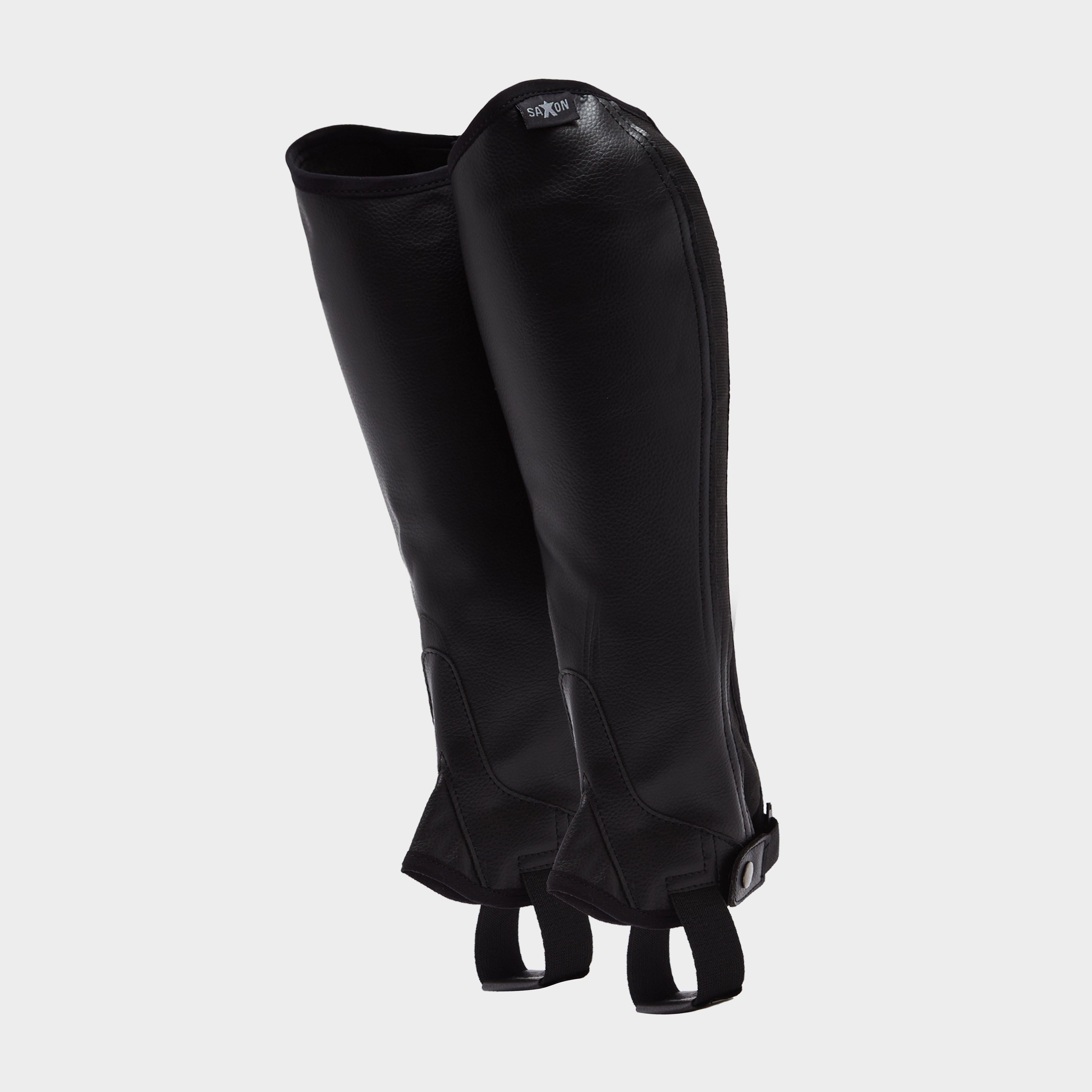 Adults Equileather Half Chaps Black