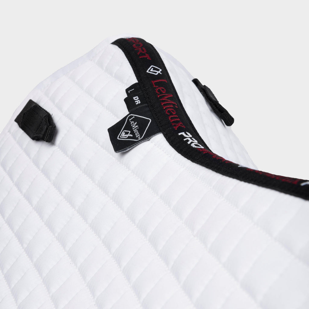 Cotton Dressage Saddle Pad White