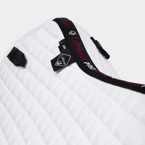 Cotton Dressage Saddle Pad White