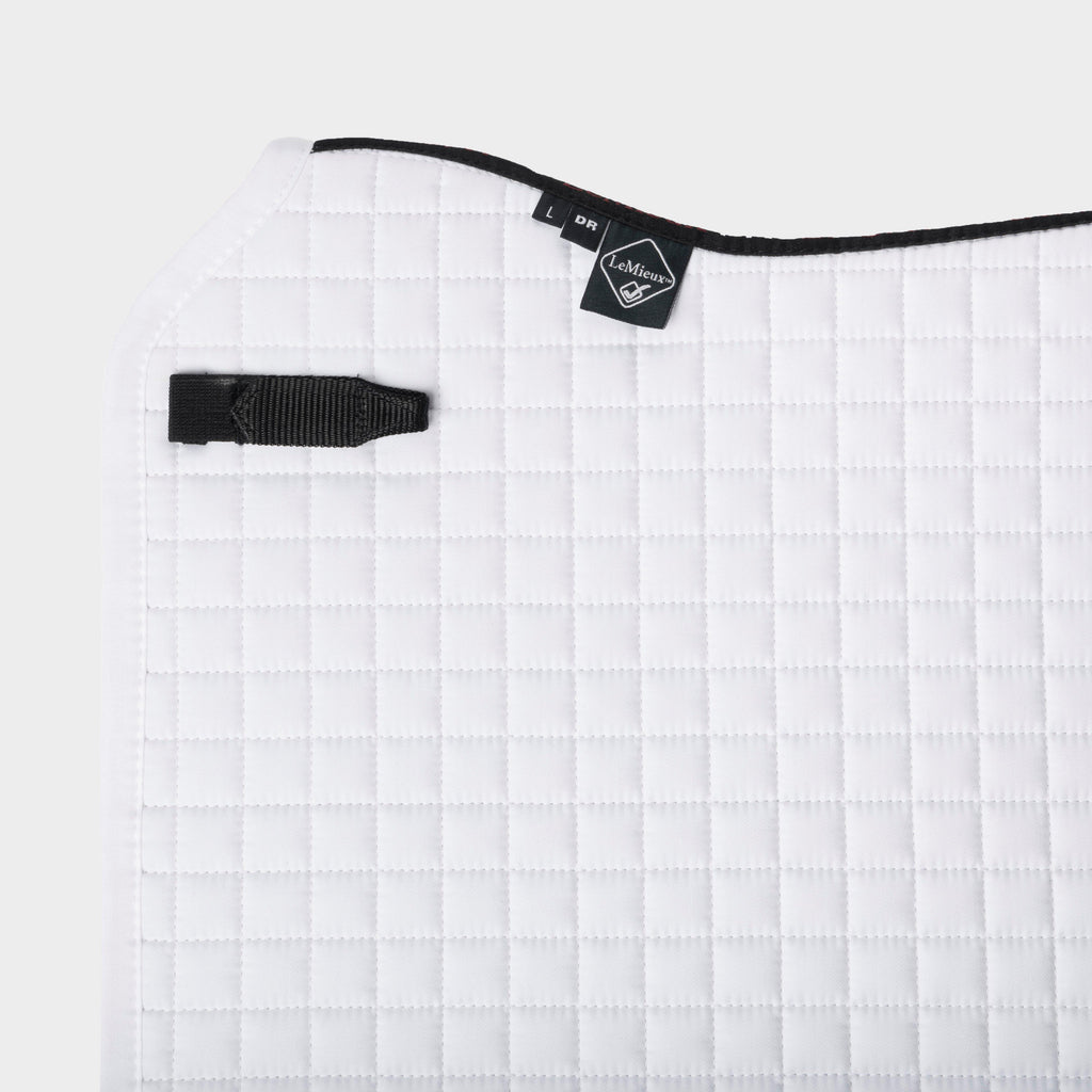 Cotton Dressage Saddle Pad White