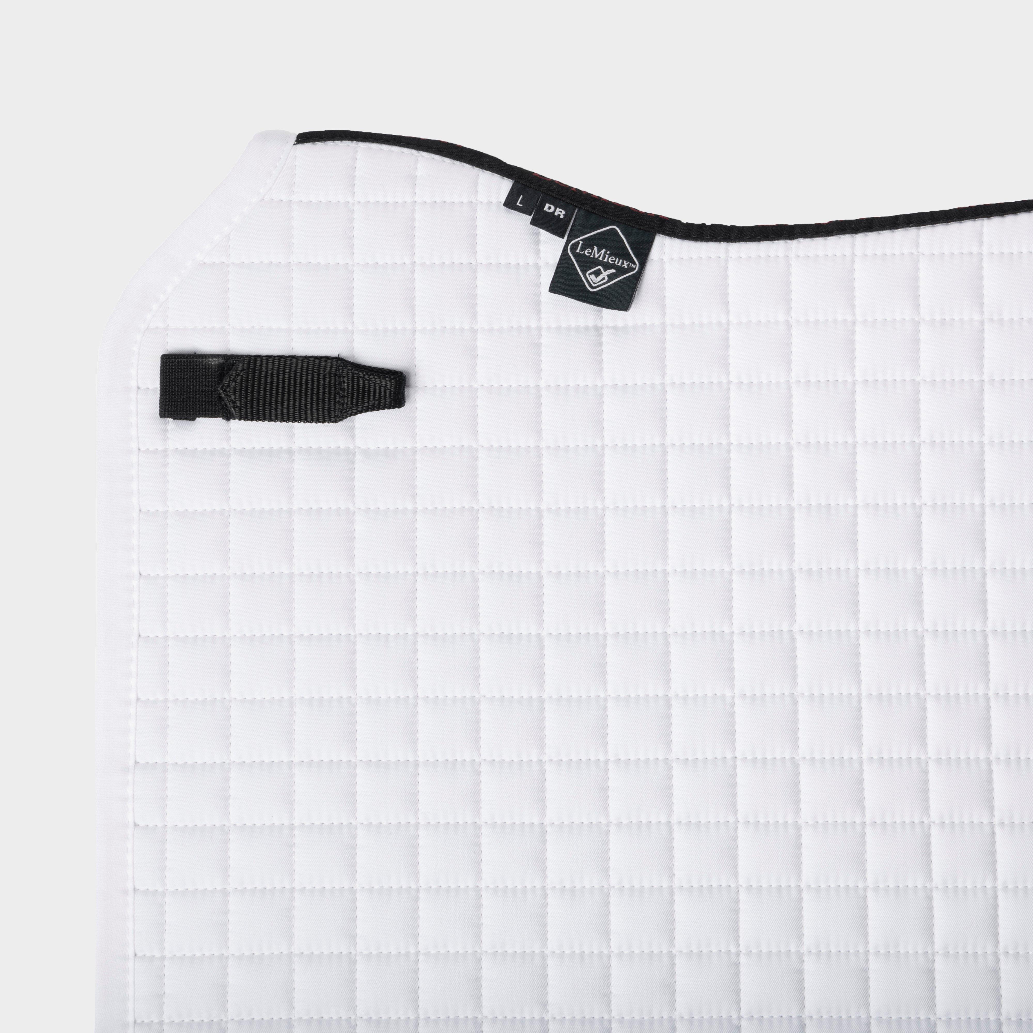 Cotton Dressage Saddle Pad White