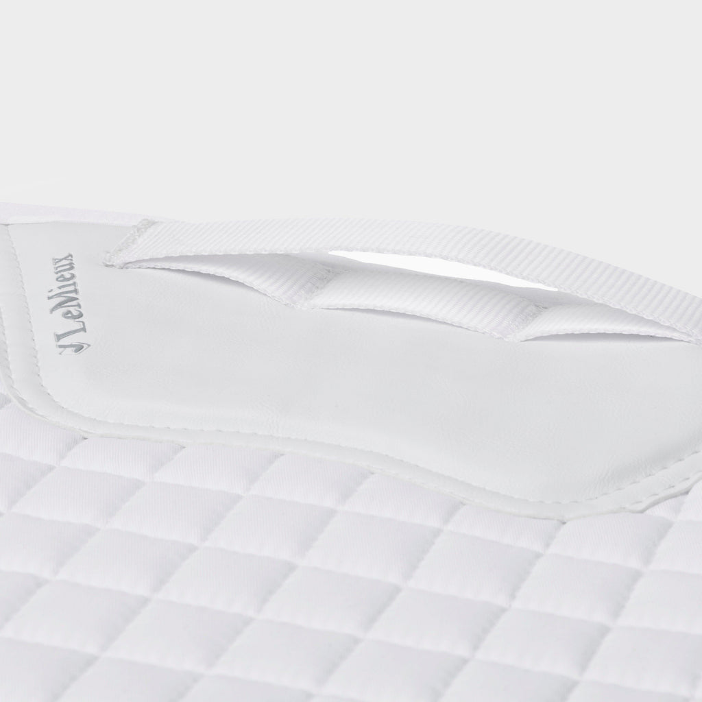Cotton Dressage Saddle Pad White