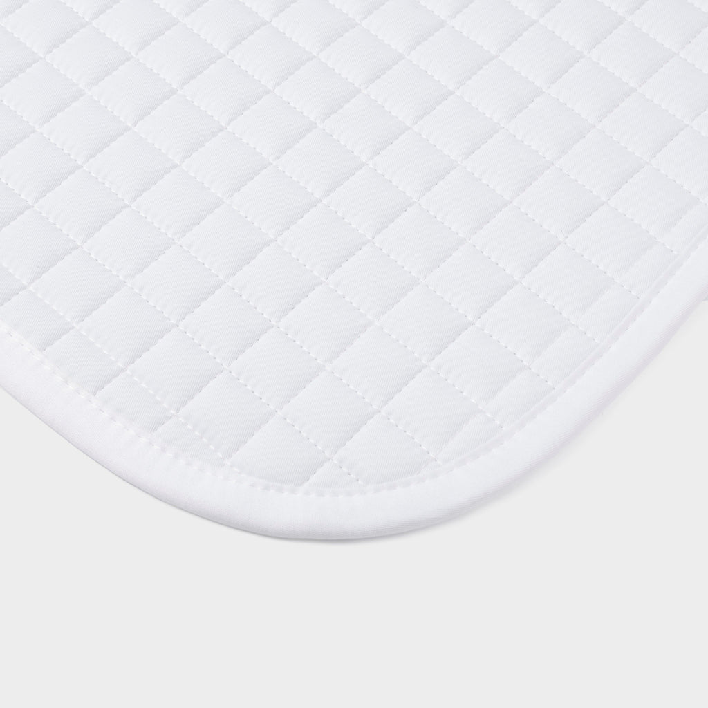 Cotton Dressage Saddle Pad White