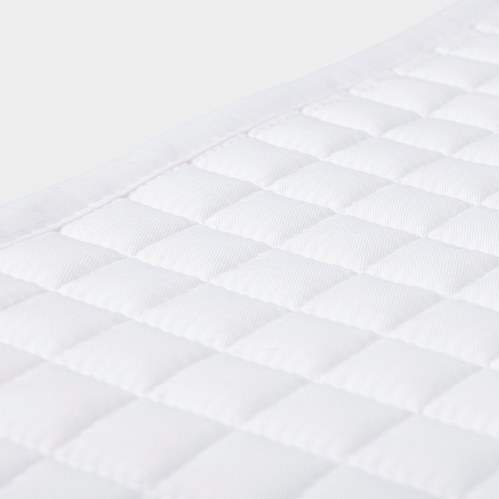 Cotton Dressage Saddle Pad White