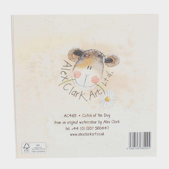 Square Birthday Card Catch of the Day