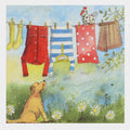 Square Blank Card Washing Line