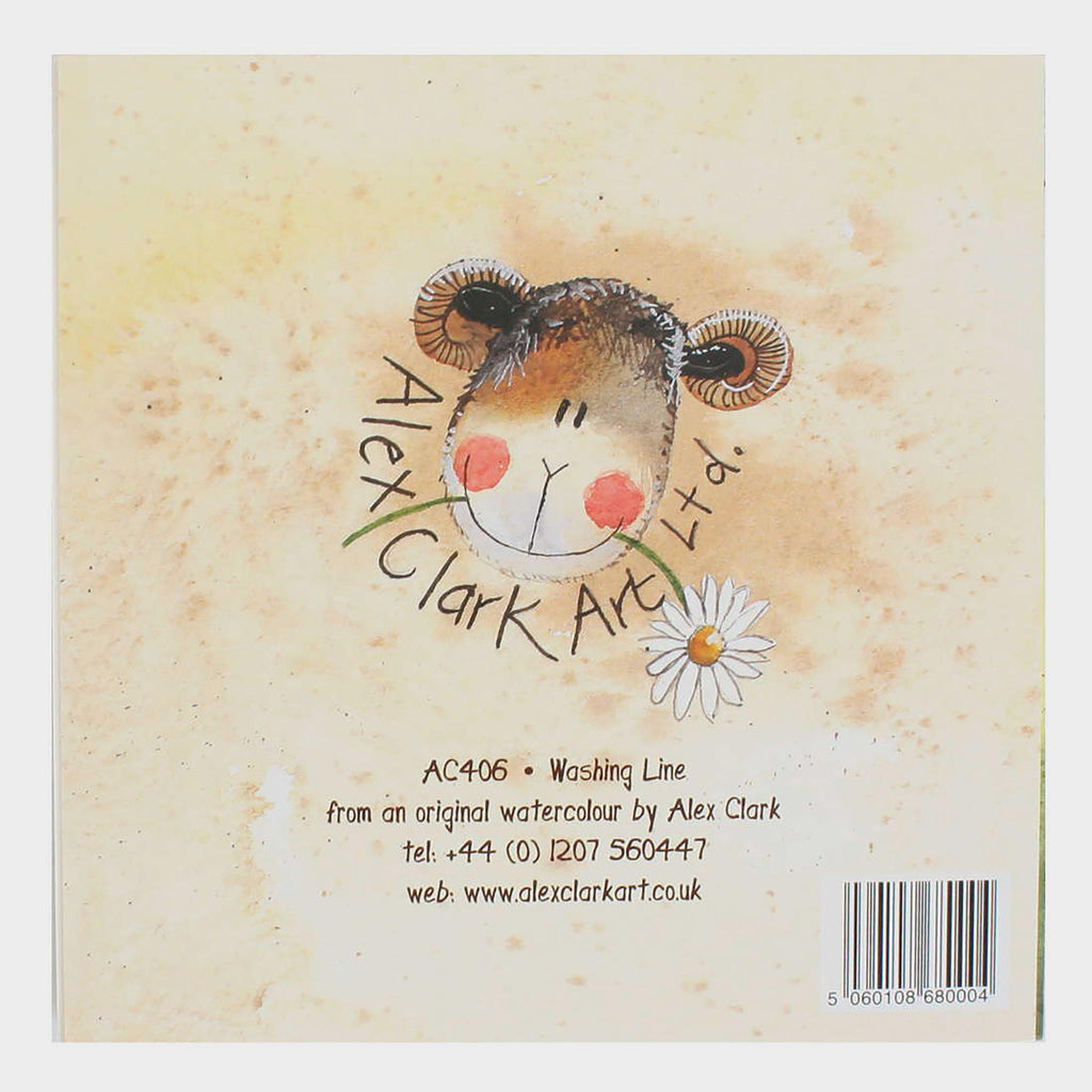 Square Blank Card Washing Line