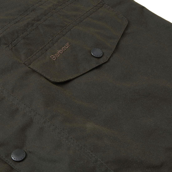 Mens Sapper Waxed Jacket Olive