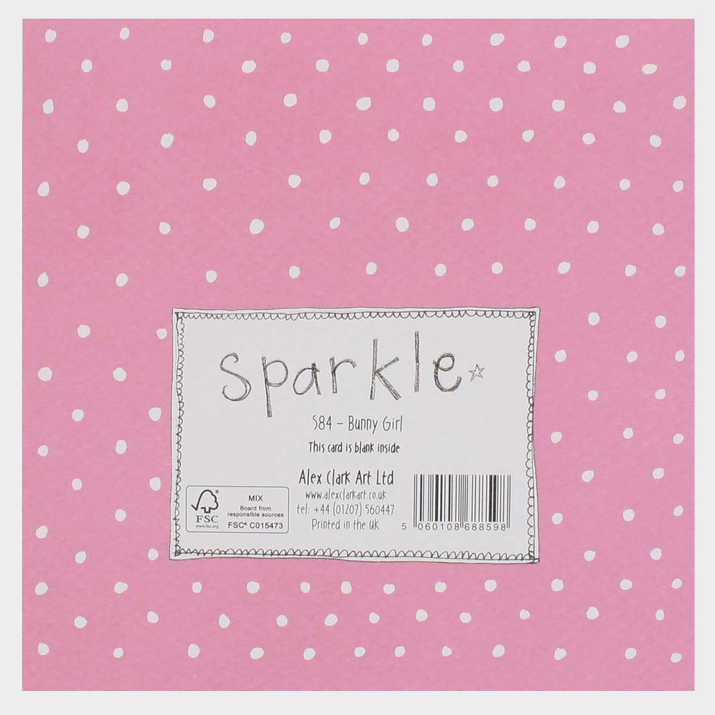 Sparkle Card Bunny Girl